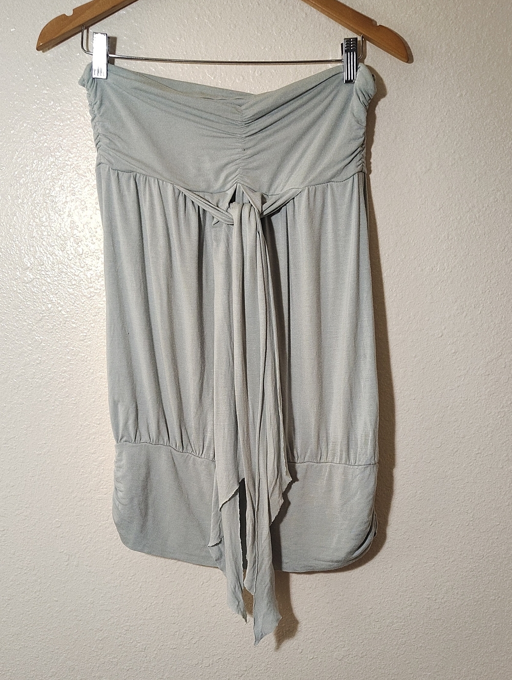 Waler Gray Blue Viscose Tube Top